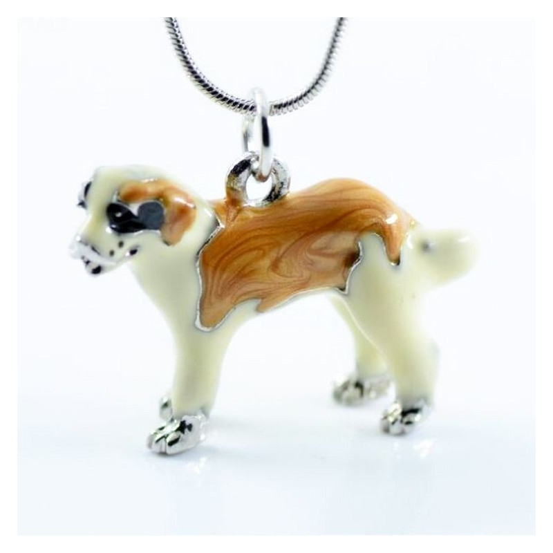 Prissy - Sautoir chien marron