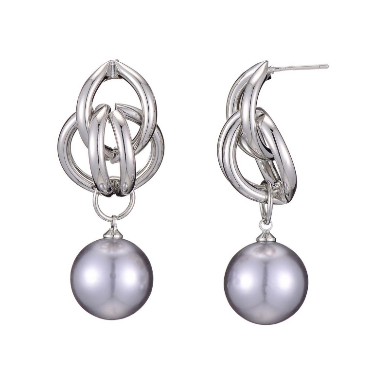 Saran - Boucle d'oreille grise