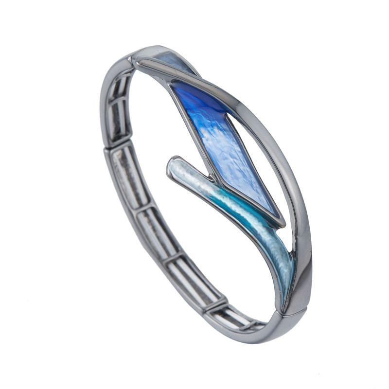 Armance - Bracelet elastique bleu