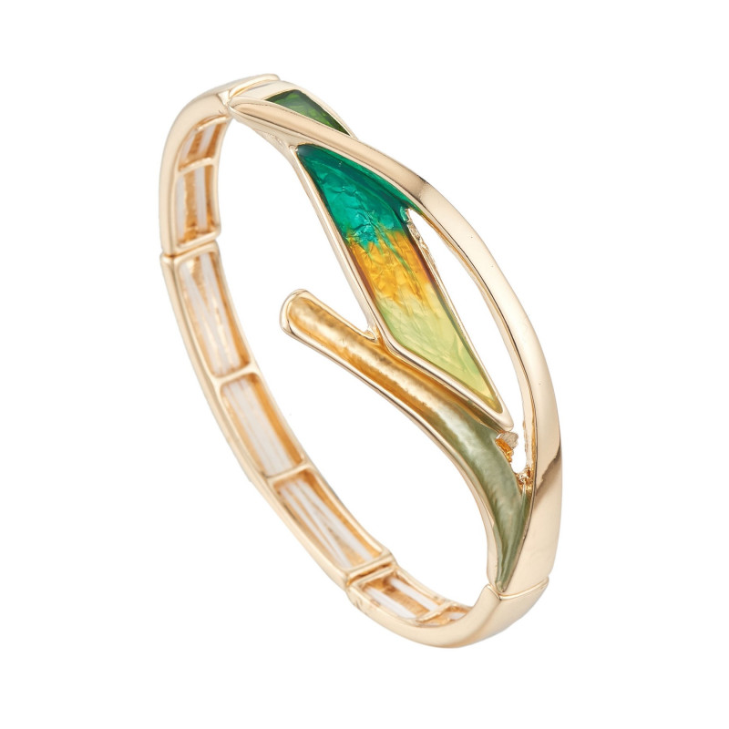 Armance - Bracelet elastique vert