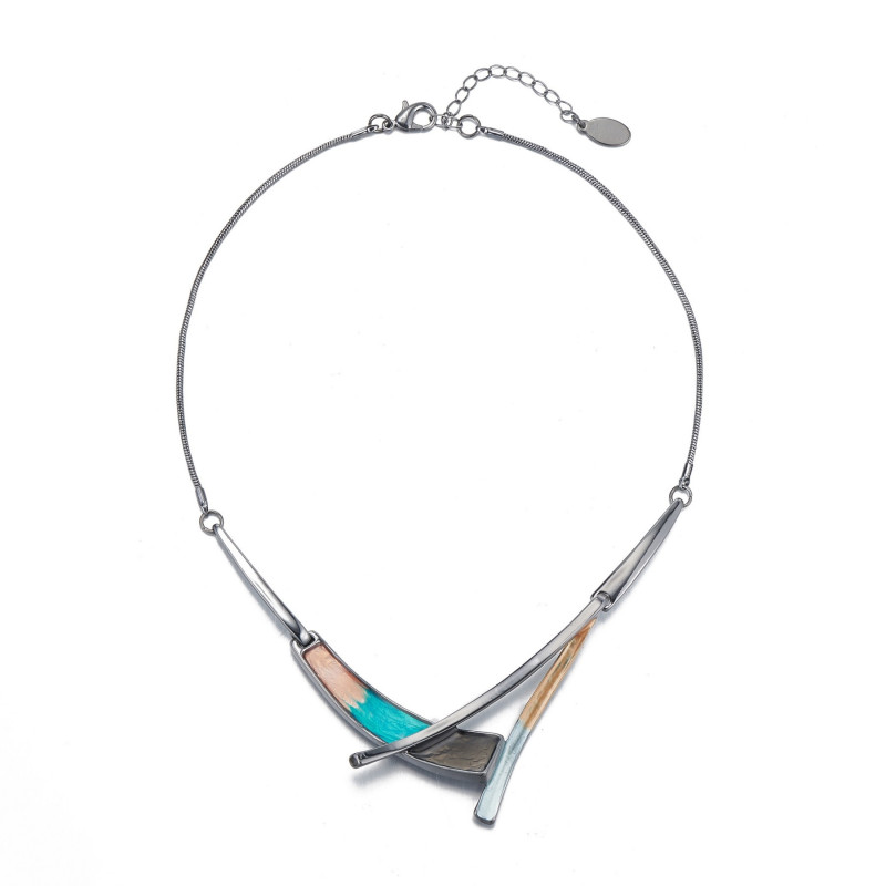 Armance - Collier rose gris