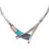 Armance - Collier rose gris