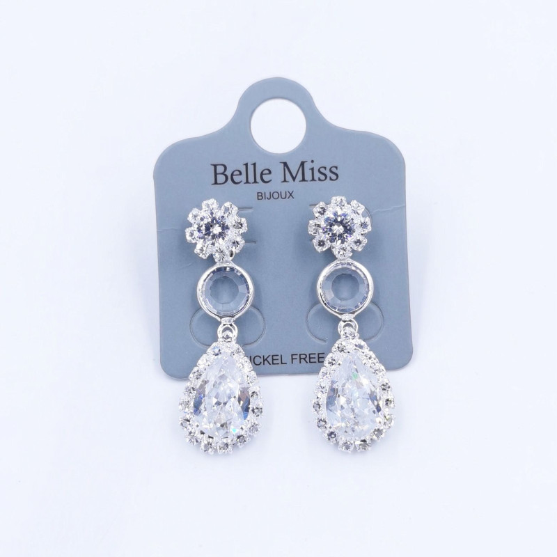 Wica - Boucle d'oreille tige blanche