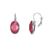 Agathe - Boucle oreille dormeuse rouge