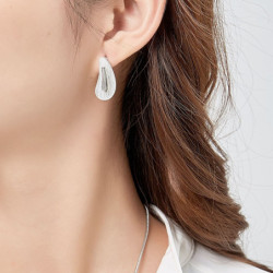 Fukui - Boucle d oreille bleu ciel