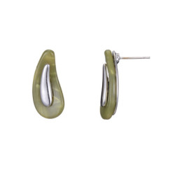 Fukui - Boucle d oreille verte