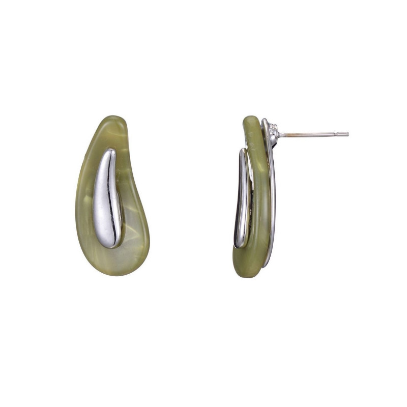 Fukui - Boucle d oreille verte