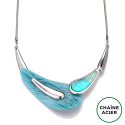 Fukui - Collier bleu ciel