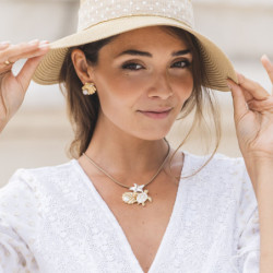 Geronte - Boucle d'oreille tige argentée