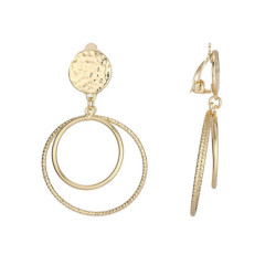 Ghanima - Boucle d'oreille clip dorée