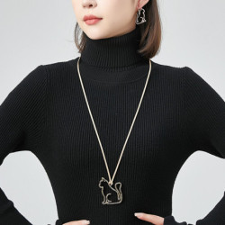 Olwin - Boucle d'oreille crochet dorée